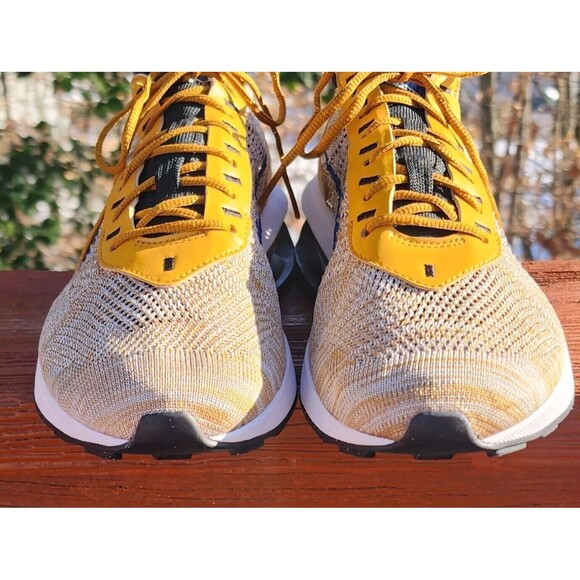 Nike Air Max Flyknit Racer Men's‎ FD2764-700 Elemetal Gold Sneakers Shoe Size 10 - Picture 9 of 17